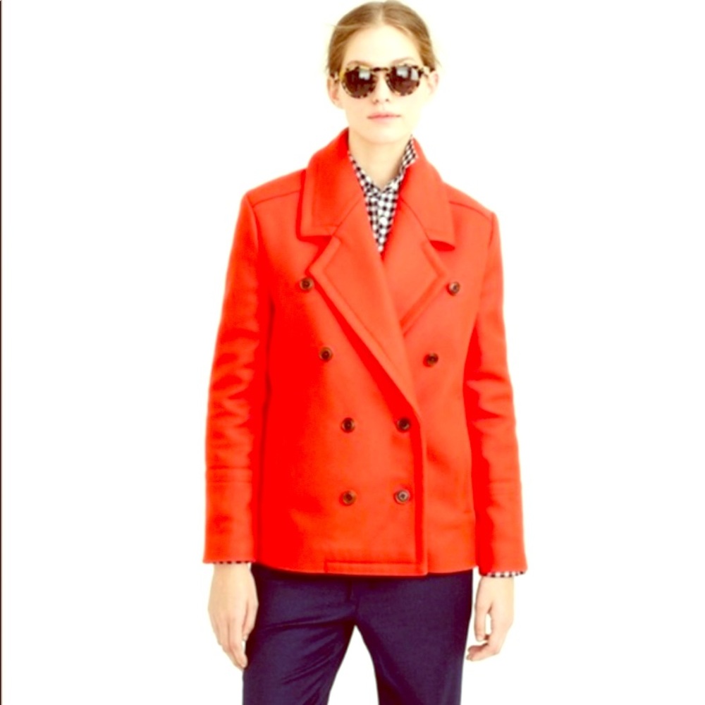 New!  With tags. NWT JCrew Italian wool pea coat.